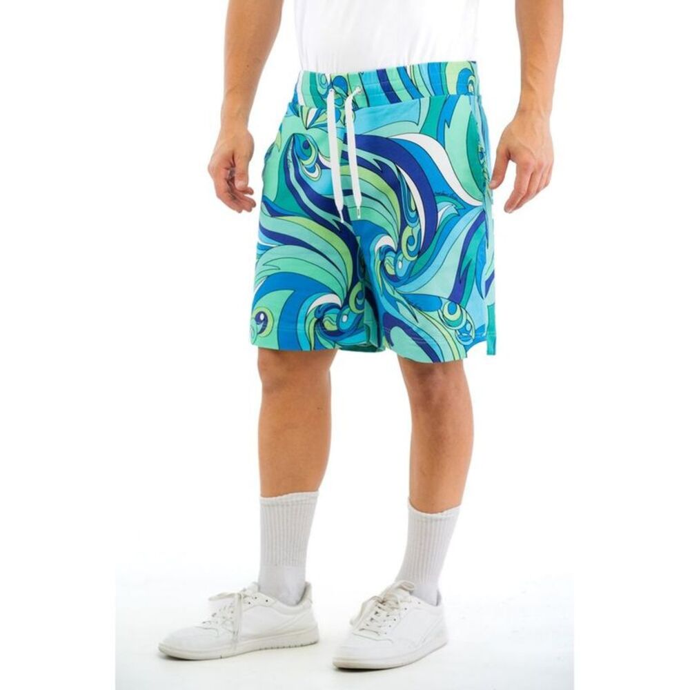 Moschino Multicolor Cotton Bermuda Men's Shorts